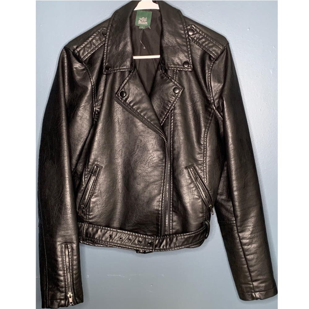 Fake leather jacket